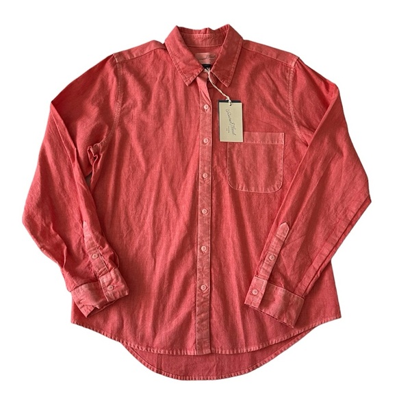 Universal Thread Tops - NWT Universal Thread Long Sleeve Button Down Shirt Coral